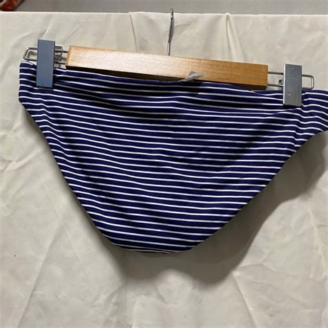 Seafolly Navy Striped Bikini Set S
