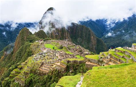 machu picchu  ruins town  cuzco  cusco peru stock photo