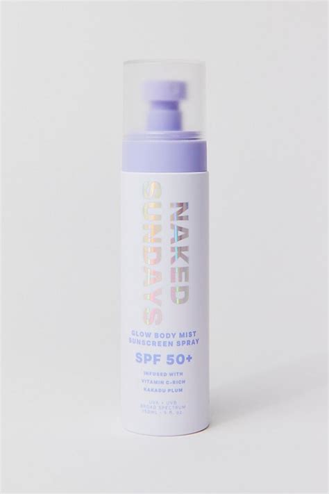 Naked Sundays Spf Glow Body Mist Sunscreen Spray Shopstyle