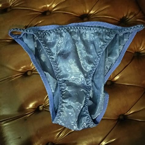 S Hi Cut String Bikini Polyester Panties Size L M Gem
