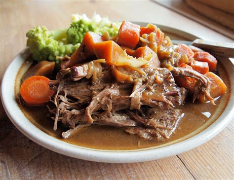 Slow Cooked Brisket Of Beef With A Medley Of Root Vegetables ~ Slow Sunday