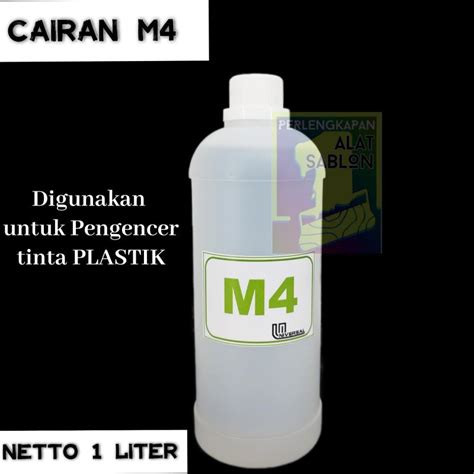 Jual CAIRAN M4 PENGENCER TINTA SABLON 1 LITER Shopee Indonesia