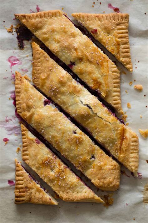 Blueberry Slab Pie Pie Recipe Spoon Fork Bacon