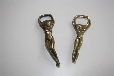 Vintage Brass Nude Naked Lady Bottle Openers Art Deco Style EBay