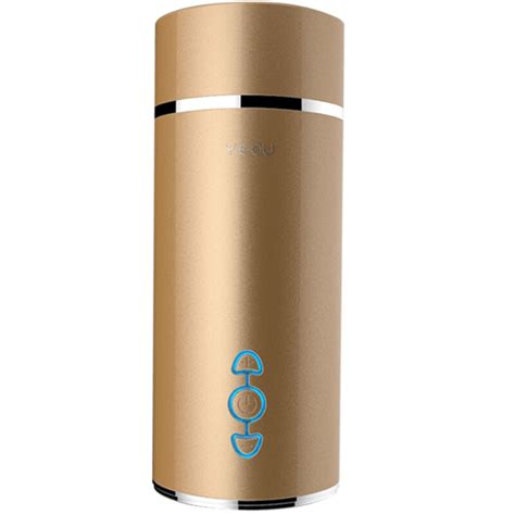 Masturbador Vibrador Vagina Dorado