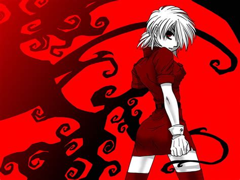 Red Human Body Part Black Color Hellsing Seras Beautiful People