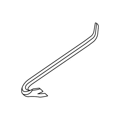 Premium Vector Crowbar Icon