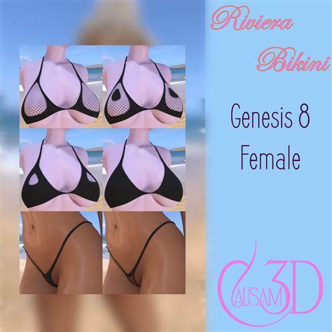 Riviera Bikini For Daz Studio Genesis Female By Causam D