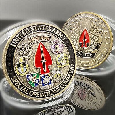 Us Military Army Special Operations Command Challenge Coin Collection