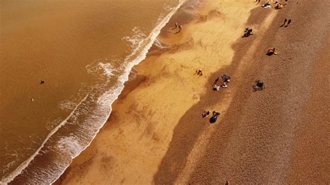 relaxed people   beach