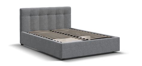 Кровать Белла 140*200 с ПМ рогожка Malmo серая купить по низкой цене ...