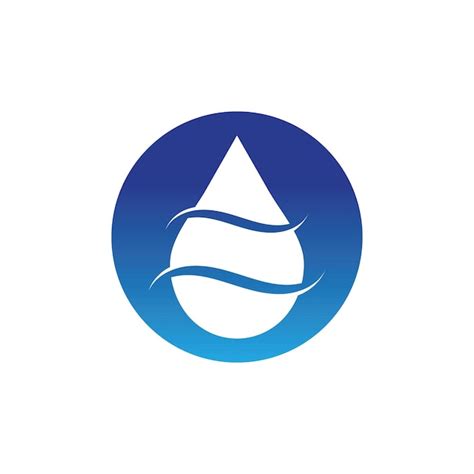 Vector De Plantilla De Logotipo De Gota De Agua Vector Premium