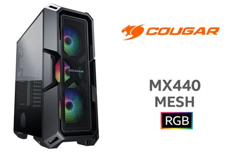 Cougar Mx Mesh Rgb Mid Tower Vte X W Bronze Off