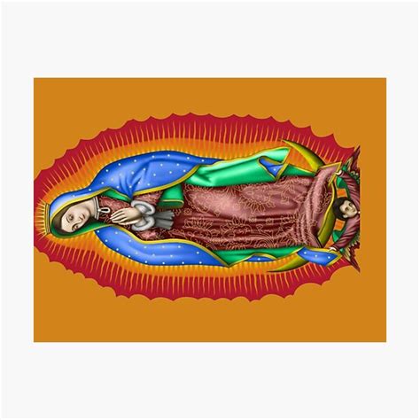 Lámina fotográfica Virgen de Nuestra Señora de Guadalupe de Naked Alien Redbubble