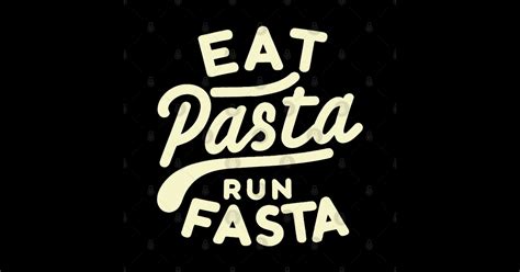 eat pasta run fasta - Eat Pasta Run Fasta - Sticker | TeePublic