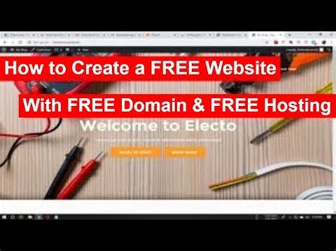 How To Create Free Website Using Free Domain And Free Hosting Youtube