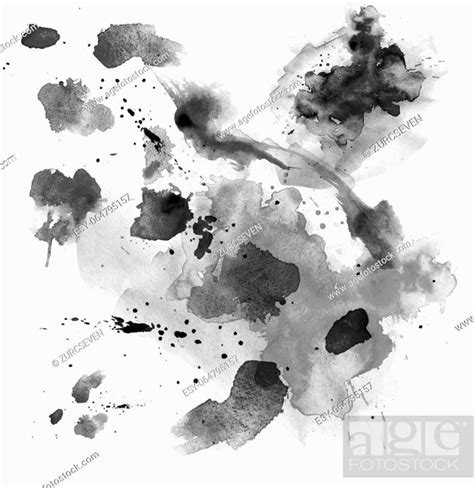 Abstract black watercolor paint splash background. black watercolor ...