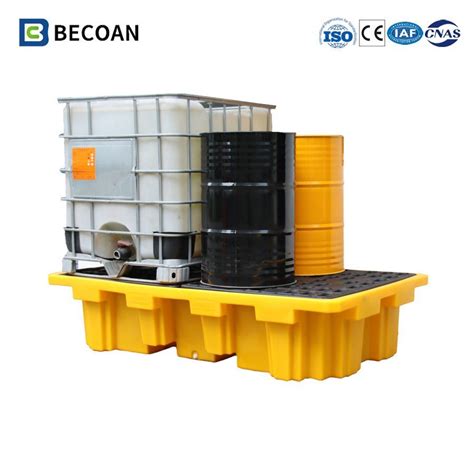 With Drain 1100L Spill Tray Spill Pallet Drum Container Double IBC