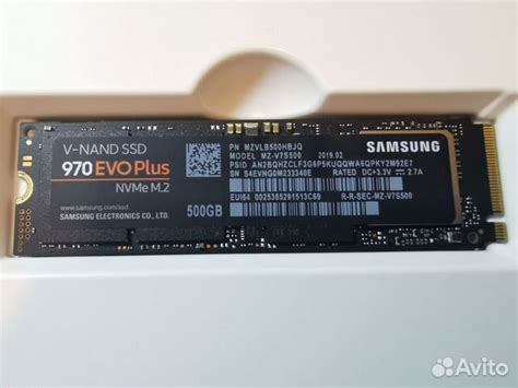 Ssd samsung 970 evo plus 500gb купить в Москве | Электроника | Авито