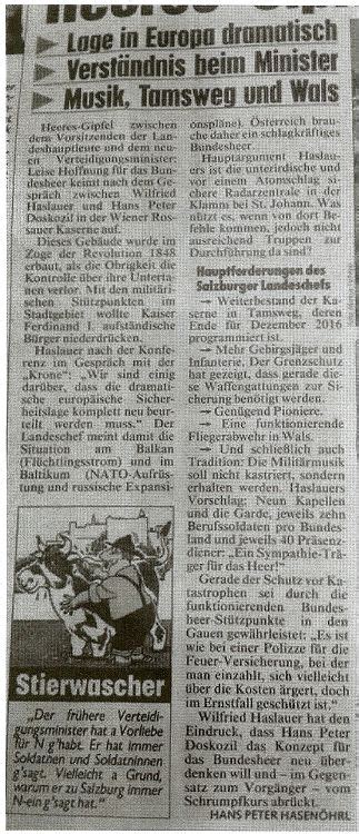 Milit Rmusikfreunde Heeresgipfel Artikel