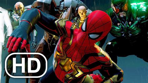 Spider Man Vs Sinister Six Fight Scene Spider Man No Way Home Movie