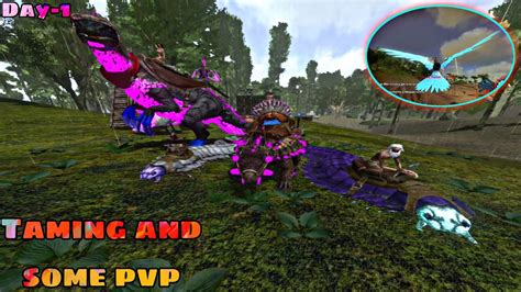 ARK MOBILE NEW FRESH START PVP Day 1 YouTube