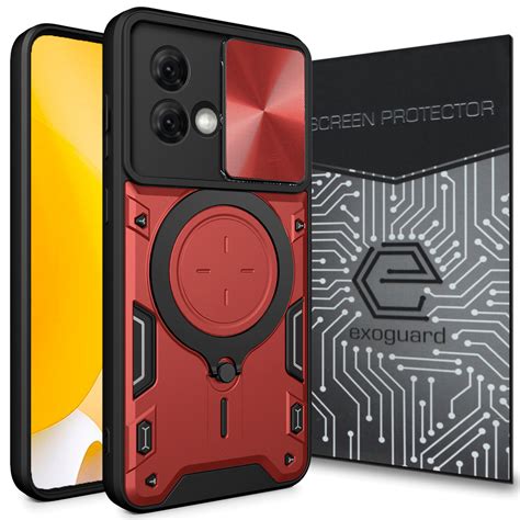 Etui Exoguard Ringshield Szkło Motorola Moto G84 5G Pancerne Case