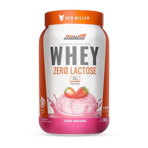 Whey Zero Lactose G Morango New Millen Otimanutri