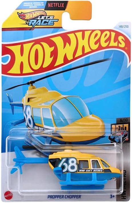Hot Wheels Propper Chopper Hw Metro Ages And Up Yellow Amazon In Toys Games