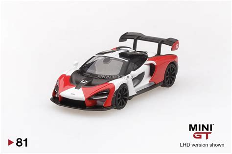 Mini Gt 164 81 Mclaren Senna Orangewhite Rhd