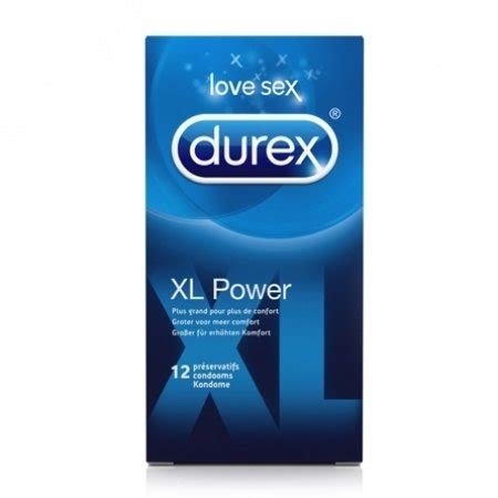 Durex XL Power Condoms 12pc Red Rose Sex Shop