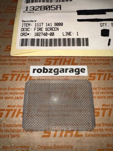 New Oem Stihl Muffler Spark Arrestor Fire Screen 1117 141 9000 042 Av