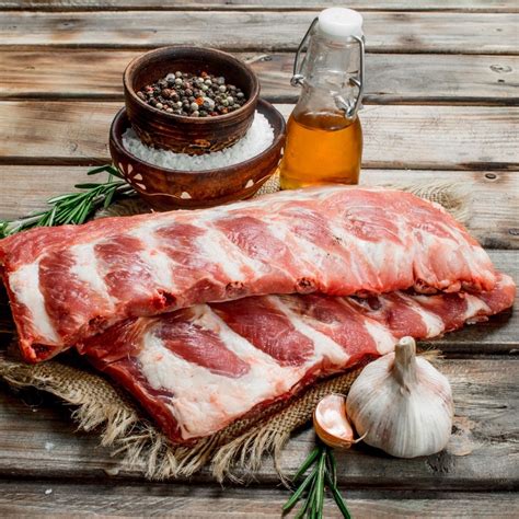 Superpork Pork Loin Rib Slab 1kg Premium Pork Ribs Frozen Shopee Singapore