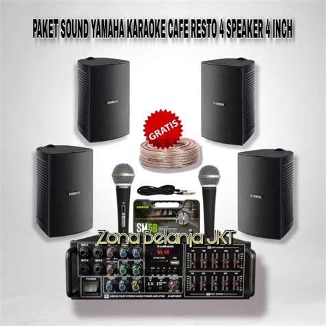 Jual Paket Sound Karaoke Cafe Resto Yamaha Vs Inch Speaker Y