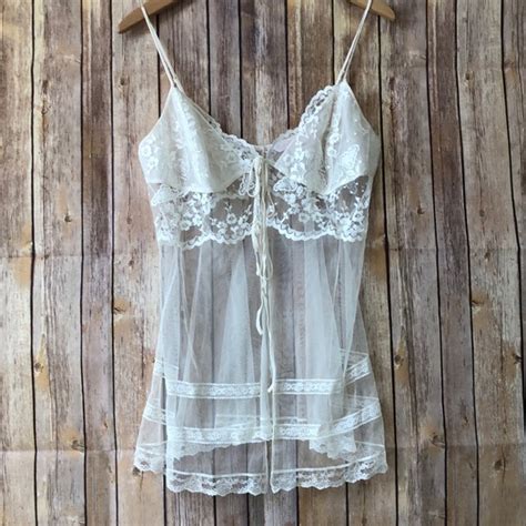 Victoria S Secret Intimates Sleepwear Victoria Secret Sheer Lace Lingerie Poshmark