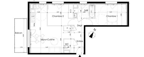 Plan Appartement T3 De 61 62 M² Neuf à Laval Résidence « Les Jardins