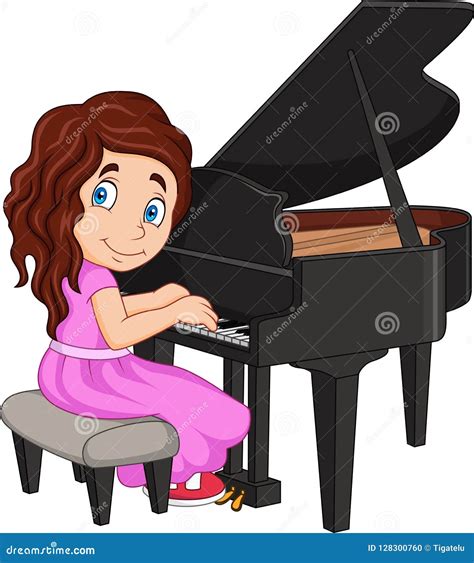 Little Girl Playing Piano Stock Illustrations – 84 Little Girl Playing Piano Stock Illustrations ...