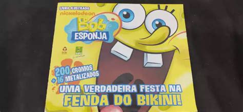 Album De Figurinhas Bob Esponja Fenda Do Bikini Completo