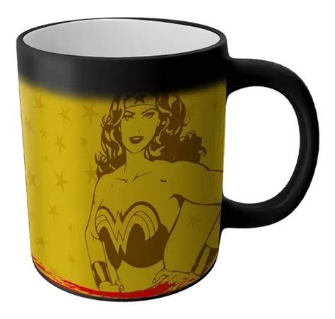 Taza Magica Mujer Maravilla Wonder Woman Superheroes En Venta En