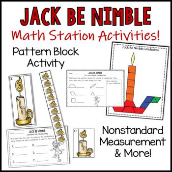 Jack Be Nimble STEM Nursery Rhyme Activities by Herding Kats in Kindergarten