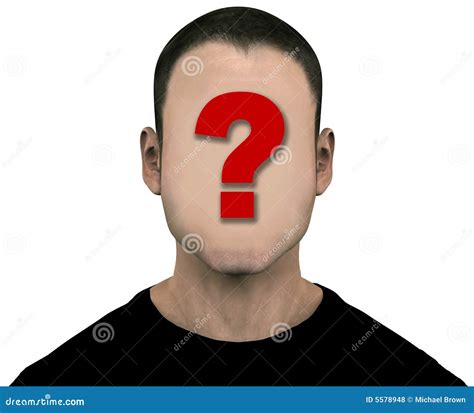 Unknown Man Blank Empty Anonymous Face Royalty Free Stock Photos