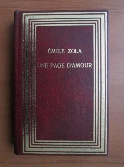 Emile Zola Une page d amour Cumpără