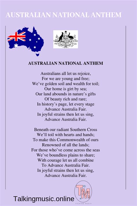 Free Printable National Anthem Lyrics