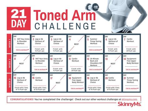 Dropbox 21 Day Toned Arm Challenge SkinnyMs Pdf Arm Challenge