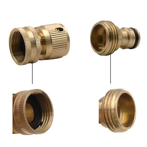 Zre Hcon Garden Hose Quick Connect Male Female Solid Brass Water Pipe