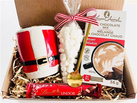 Christmas Hot Chocolate Gift Box Holiday Gift Set Cozy Holiday Gift Gift For Her Gift For Him