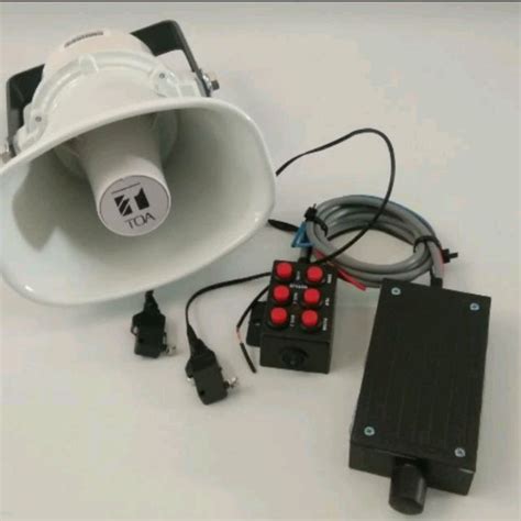 Modul Sirine Patwal 6 Suara Landun Plus Speaker Merek TOA 10 Watt