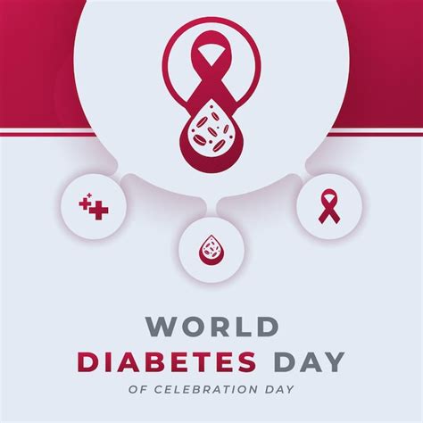 Premium Vector World Diabetes Day Celebration Vector Design