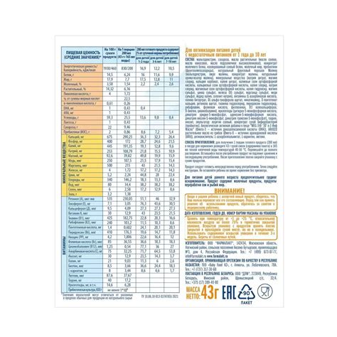 Смесь сухая Когда Я вырасту ВКУСНЯШКА для детей с недостаточным ...