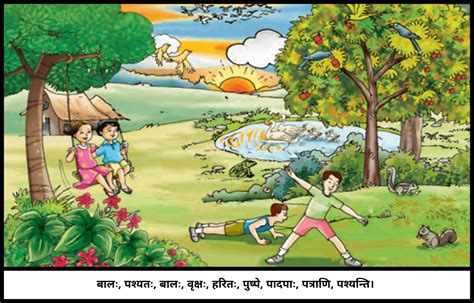10 Chitra Varnan In Sanskrit संस्कृत में चित्र वर्णन हिन्दी अनुवाद सहित